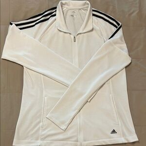 Adidas White Jacket with Black Accents